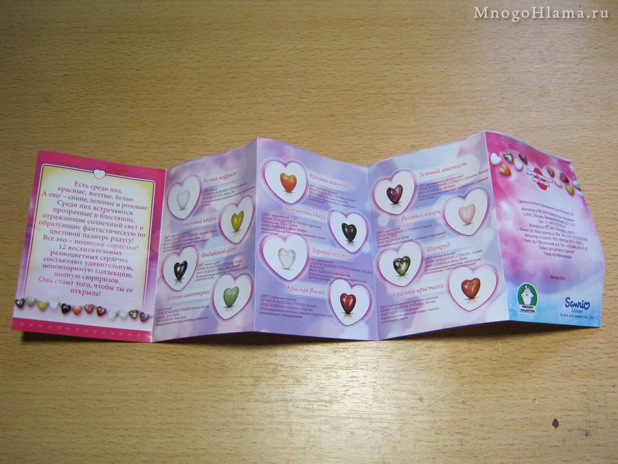 Список подвесок Hello Kitty
