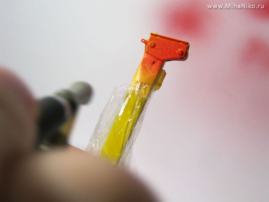 Окраска стрелы крана