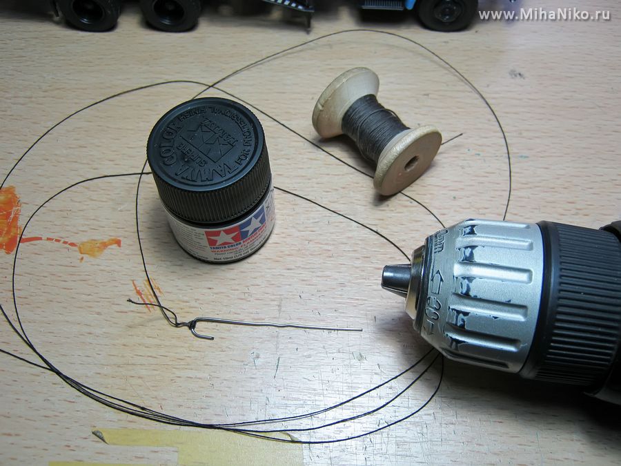 Трос для модели крана своими руками