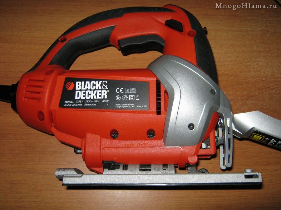 Самодельная светодиодная подсветка в лобзик Black&Decker KS950SLK