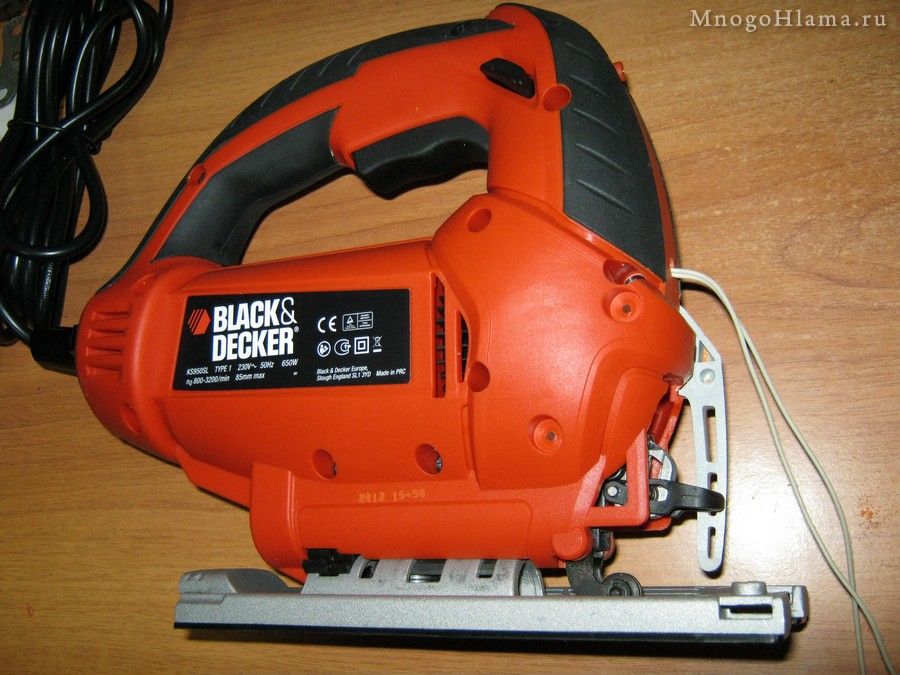 Самодельная светодиодная подсветка в лобзик Black&Decker KS950SLK