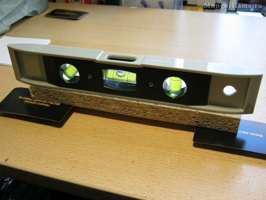 Выравниваем ДСП по уровню