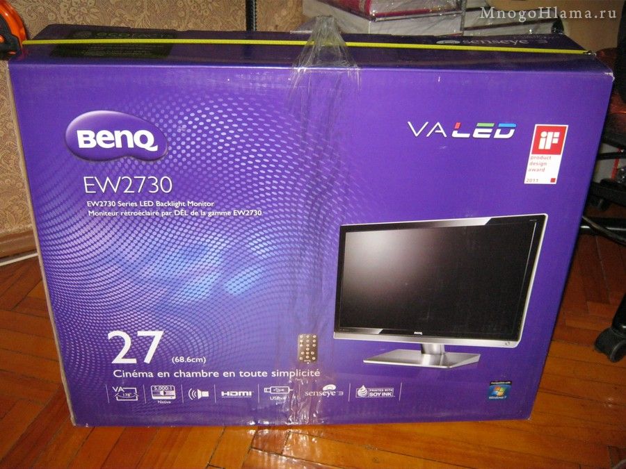 Коробка монитора Benq EW2730