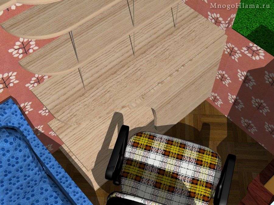 Книжные полки 3D-модель