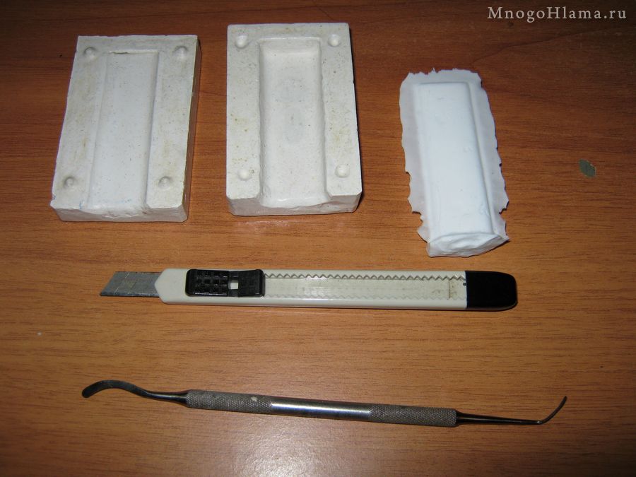 Силиконовая форма и ложе для неё