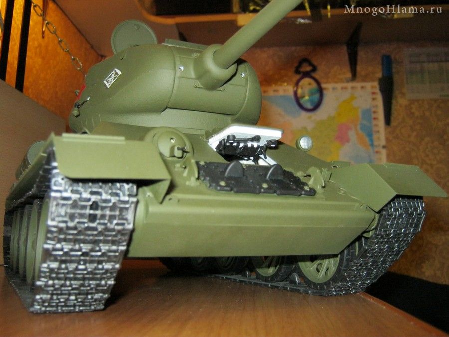Сборка Т-34/85 от Trumpeter в масштабе 1:16