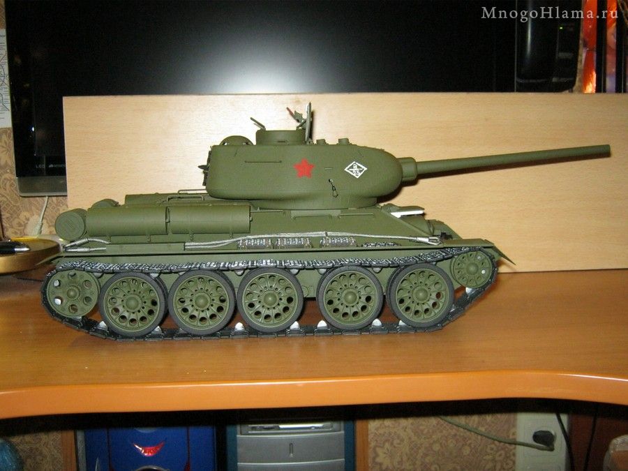 Сборка Т-34/85 от Trumpeter в масштабе 1:16